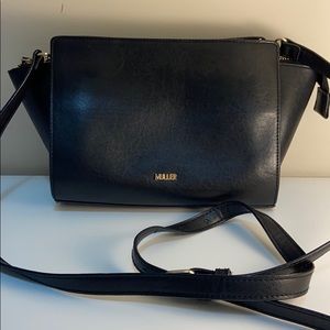 Black Muller Shoulder Bag